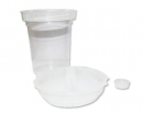 CUP010009 Flexi-cup - одноразовый пластиковый стакан и  крышка со встр.ситечком 190